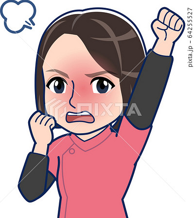 ショートカットの看護師 ショートカットの看護師 64255527