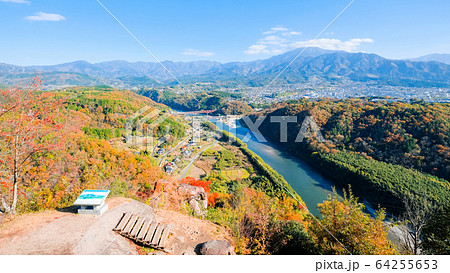 苗木城跡の風景(天守・本丸跡からの眺め) 苗木城跡の風景(天守・本丸跡からの眺め) 64255653