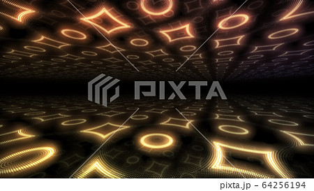 ディスコ クラブ イルミネーション ルーム スペース ライト ネオン 照明 キラキラ 背景 バックのイラスト素材