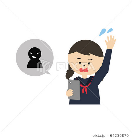 スマホ　詐欺　女子中学生 64256870