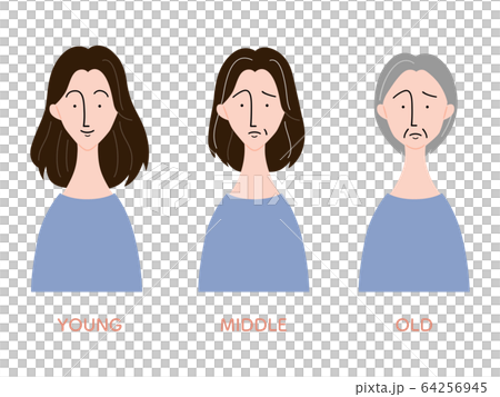 Changes in hair and appearance by age / Women 64256945