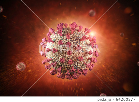 coronavirus cell or covid-19 cell coronavirus cell or covid-19 cell 64260577