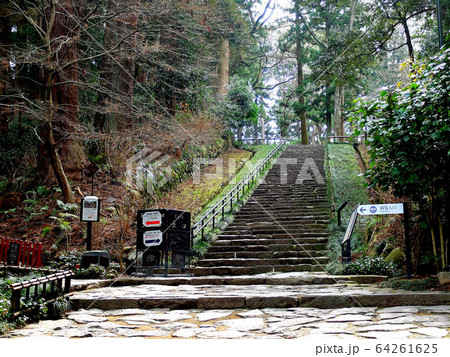瑞鳳殿・静かな時が流れる参道、石段と木々の眺め・東北・仙台（８） 64261625
