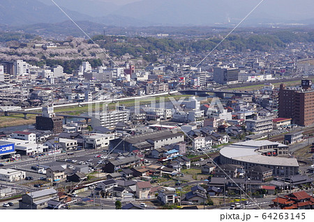 岡山県津山市の街並み 64263145