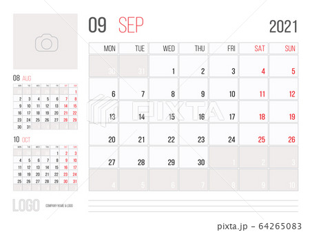 Calendar 2021 planner corporate template design 64265083