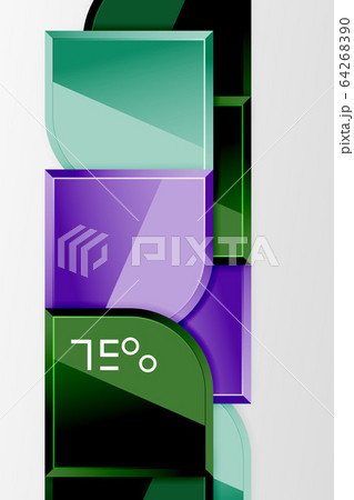 Glossy glass squares with round elements geometric composition. Abstract geometric background with 3d effect composition For Wallpaper, Banner, Background, Card, Book Illustration, landing page Glossy glass squares with round elements geometric composition. Abstract geometric background with 3d effect composition For Wallpaper, Banner, Background, Card, Book Illustration, landing page 64268390