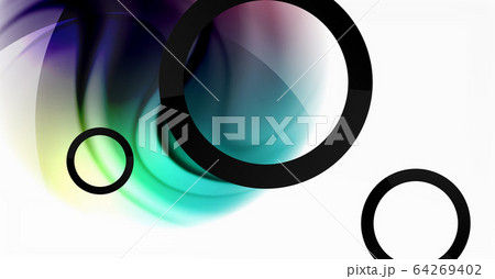 Abstract background, fluid mixing gradient liquid style colors composition. Vector Illustration For Wallpaper, Banner, Background, Card, Book Illustration, landing page 64269402