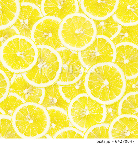 背景 レモン 断面のイラスト素材