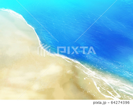 背景 海03 波打ち際のイラスト素材