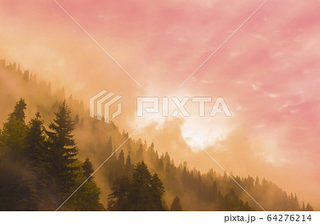 Beautiful mountain landscape Beautiful mountain landscape 64276214