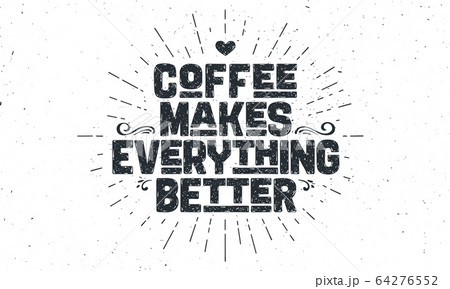 Coffee. Poster with hand drawn lettering Coffee 64276552