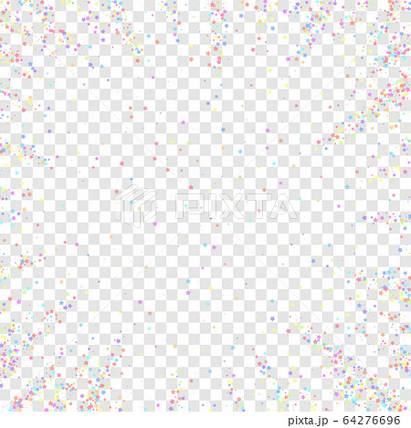 Festive Confetti Celebration Stars Colorful Starのイラスト素材 64276696 Pixta