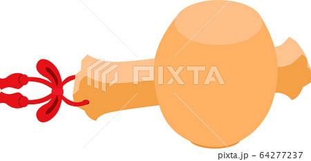 イラスト素材 打ち出の小槌 宝 福 演技 年賀状素材 ベクター イラスト素材 打ち出の小槌 宝 福 演技 年賀状素材 ベクター 64277237