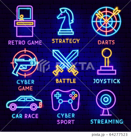 Cyber Games Neon Label Set Cyber Games Neon Label Set 64277523