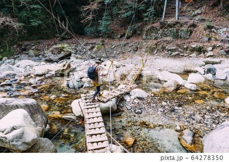 竜ヶ岳登山道 渡渉 64278350