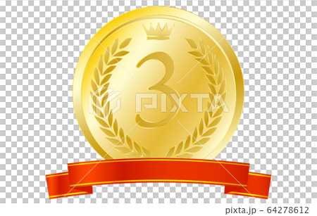 Laurel wreath medal and ribbon 64278612