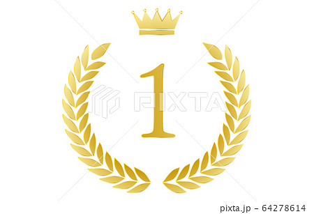 月桂冠と王冠のランキングイラスト 64278614