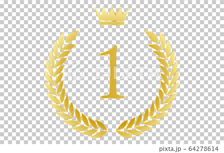 月桂冠と王冠のランキングイラスト 64278614