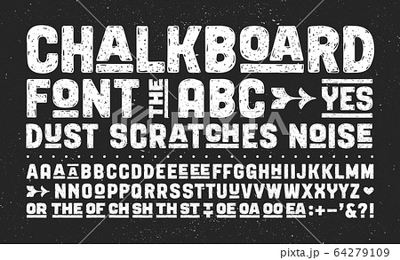 Hand-drawn alphabet and font 64279109