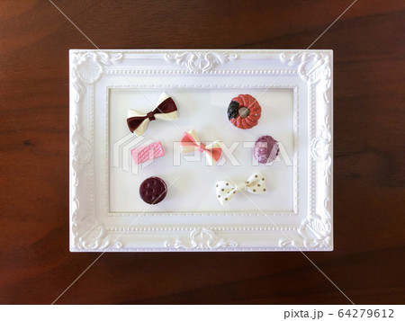 フォトフレーム スイーツ・リボン デコレーション フォトフレーム スイーツ・リボン デコレーション 64279612