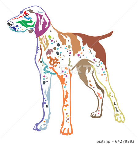 Colorful decorative standing portrait of German 64279892