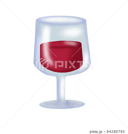 赤ワインのイラスト素材