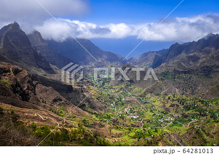 Paul Valley landscape in Santo Antao island, Cape 64281013
