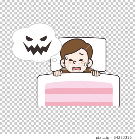 女の子 正面 上半身 悪夢 64283356