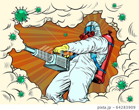 disinfection suit protection epidemic virus bacterium infection 64283909