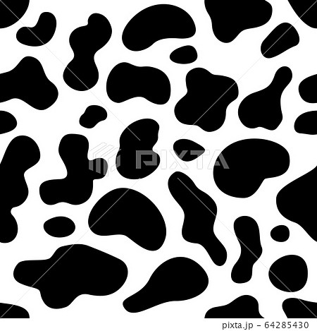シームレス動物柄背景 ウシのイラスト素材