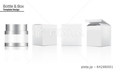 Glossy Jar Bottle Mock up Realistic Cosmetic and 3 64286001