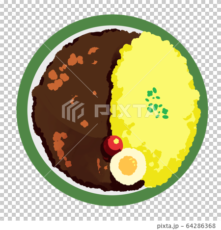 Curry and rice  64286368