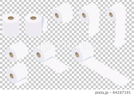 等距各種廁紙插圖集 64287191