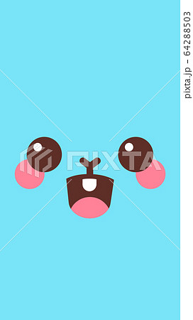 kawaii funny rabbit animal closeup bunny face happy easter spring holiday concept vertical kawaii funny rabbit animal closeup bunny face happy easter spring holiday concept vertical 64288503