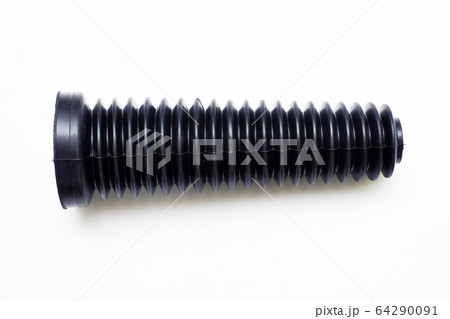 Car CV joint boot on an isolated white background. Car CV joint boot on an isolated white background. 64290091
