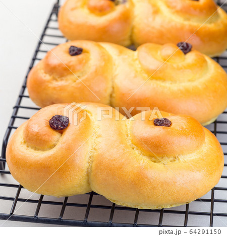 Swedish and scandinavian Christmas saffron buns 64291150
