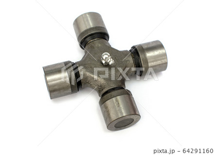 Joint carved on a white background. Spare parts. Joint carved on a white background. Spare parts. 64291160