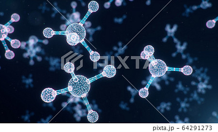 Digital molecules, atoms bacground. Grid structure, connection lines and dots. Molecule chemistry of connection lines and dots, 3D illustration Digital molecules, atoms bacground. Grid structure, connection lines and dots. Molecule chemistry of connection lines and dots, 3D illustration 64291273