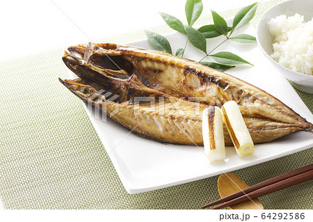 鯖の干物　焼き魚22 64292586
