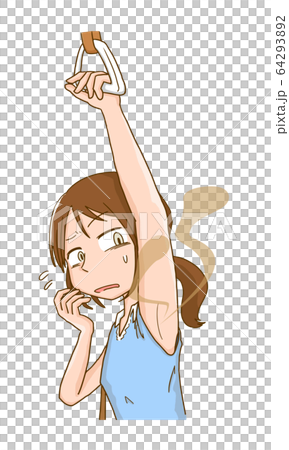 わきのニオイ 悩み 不安 女性 わきのニオイ 悩み 不安 女性 64293892