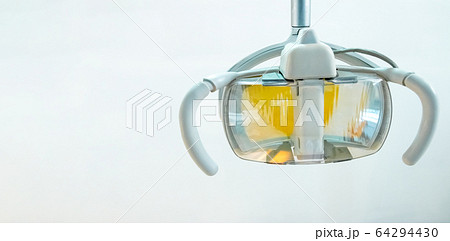Low angle view, The lamp of the dentist in the 64294430