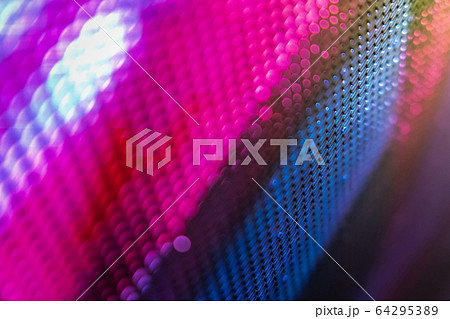 CloseUp LED blurred screen. LED soft focus 64295389
