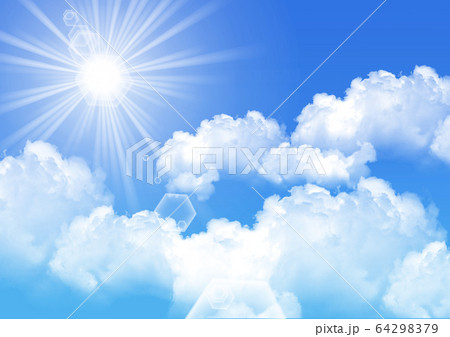 水彩風 空のイラストのイラスト素材 [64298379] - PIXTA