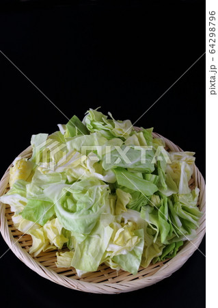 春キャベツの下拵え 春キャベツの下拵え 64298796