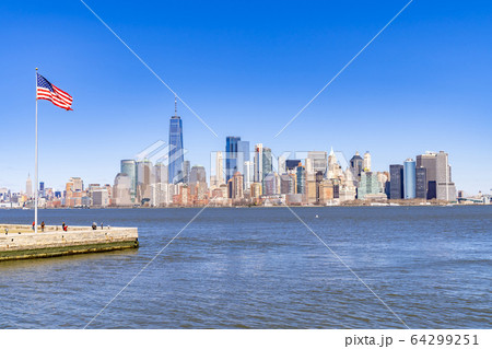 Lower Manhattan panorama new york Lower Manhattan panorama new york 64299251