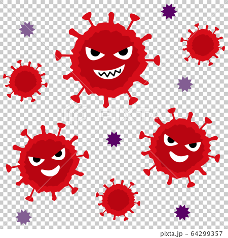 元気なウイルスのイメージ コロナウイルス のイラスト素材