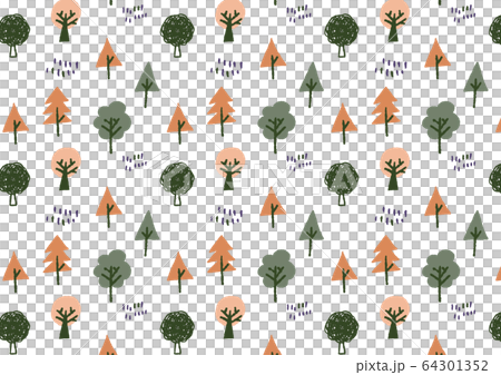 木イラスト手描き03 木イラスト手描き03 64301352