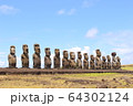 イースター島のモアイ 64302124