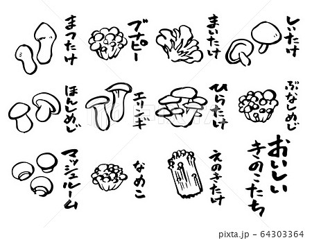 きのこイラスト 64303364