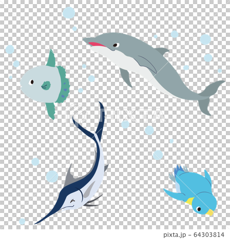 set of sea creatures 1 64303814